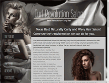 Tablet Screenshot of curlrevolution.com